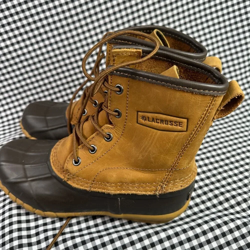 LaCrosse Women’s Uplander II 6″ Waterproof Gorpcore Duck Boot Rubber Size 7